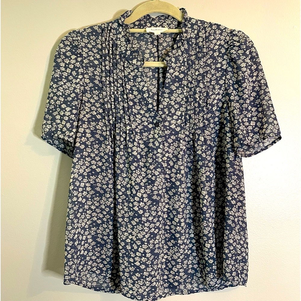 Böhme Short Sleeve floral pattern Blouse SZ/SM